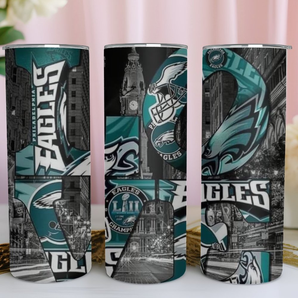 Tumblers 20oz cowboys, eagles and nothing is inpossible with God